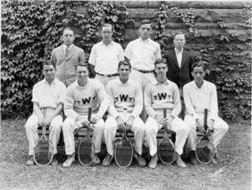 Karl - captain of the Wesleyan University tennis team, 1925