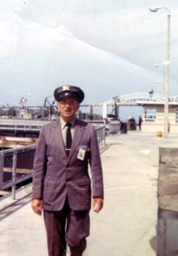 Elmer in uniform at the Locks