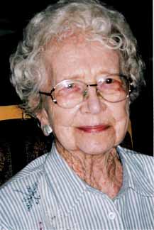 Edna Anderson at age 100.