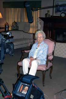 Edna Anderson ready for her interview for Lifetime TV Network.