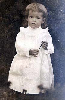 Lulu Johnston as a child